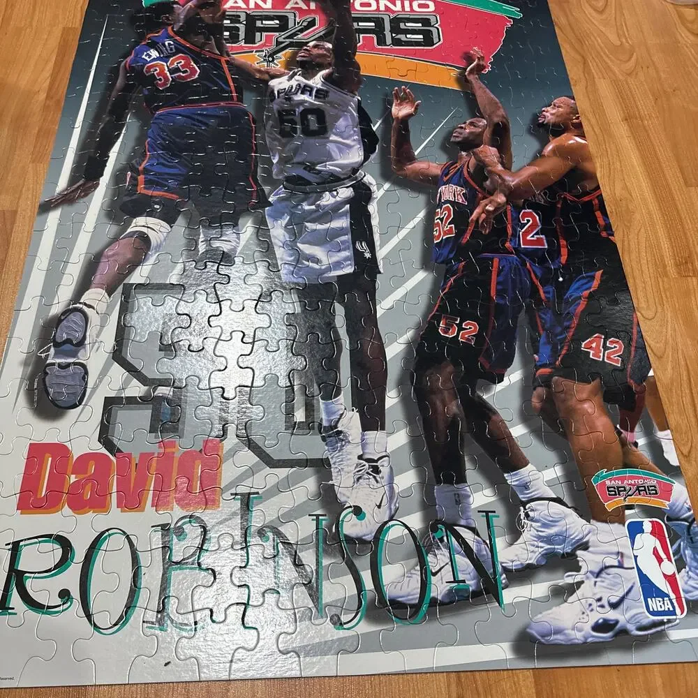 Vintage 90’s NBA Puzzle Poster David Robinson